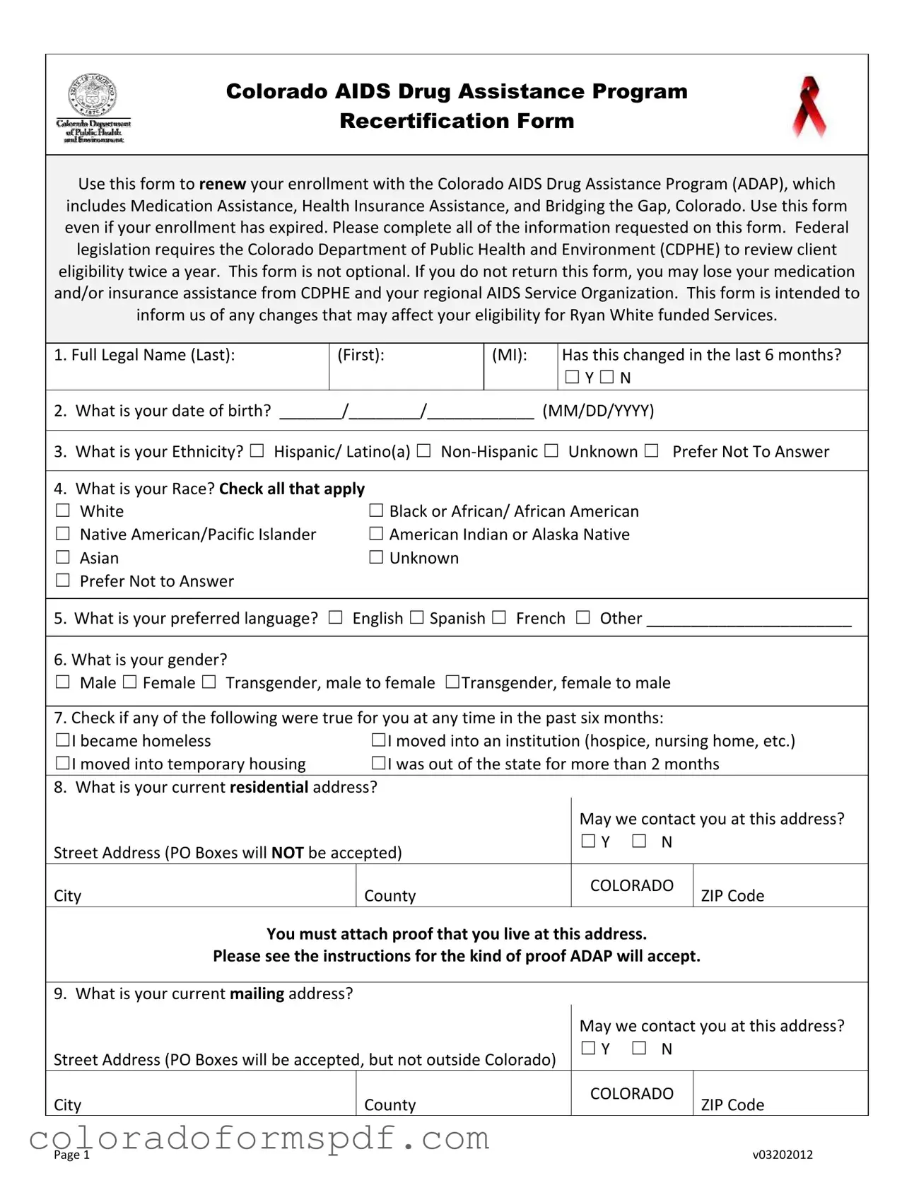 Get Adap Colorado Form