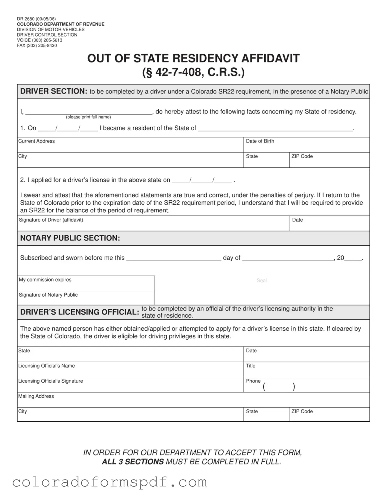 Get Dr 2680 Colorado Form
