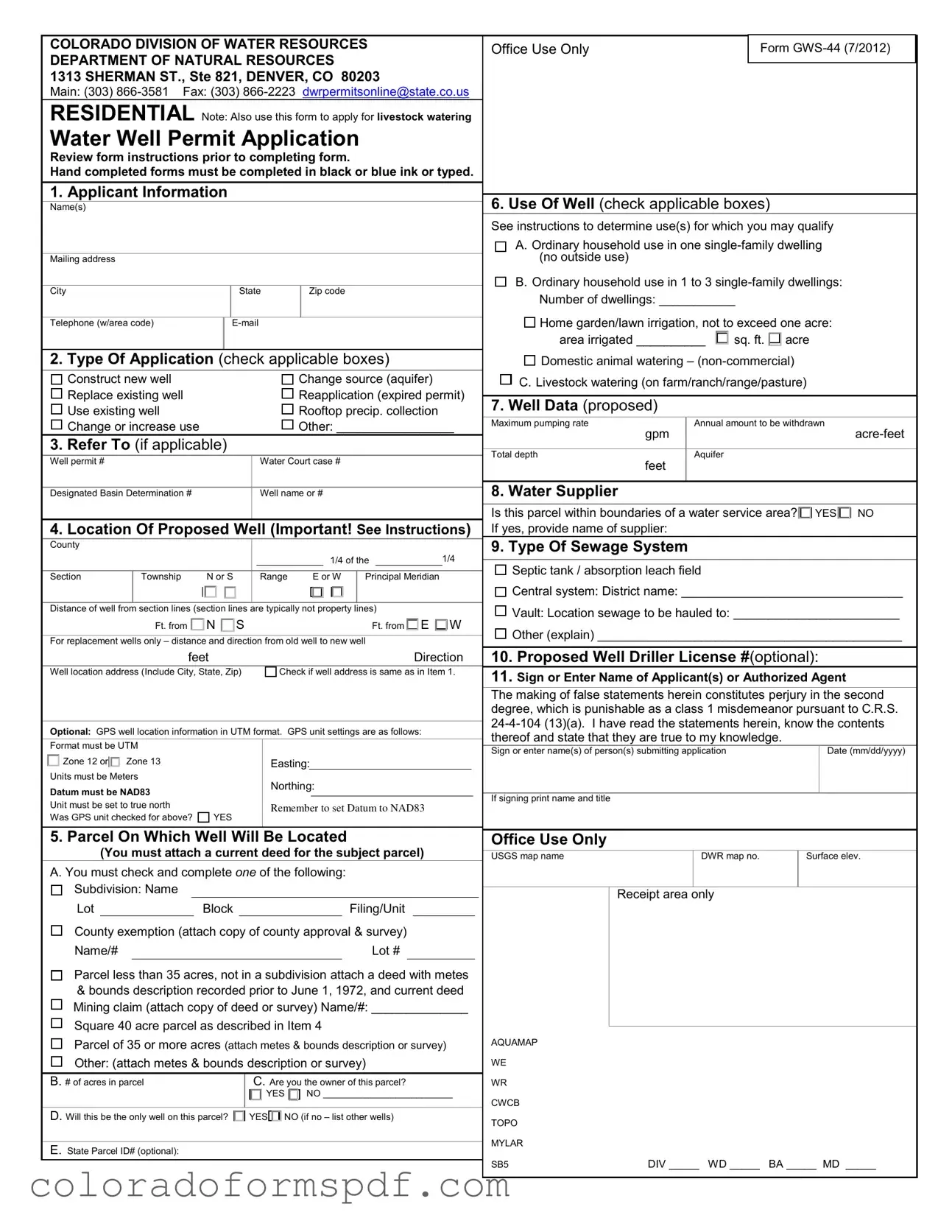 Get Gws 44 Form