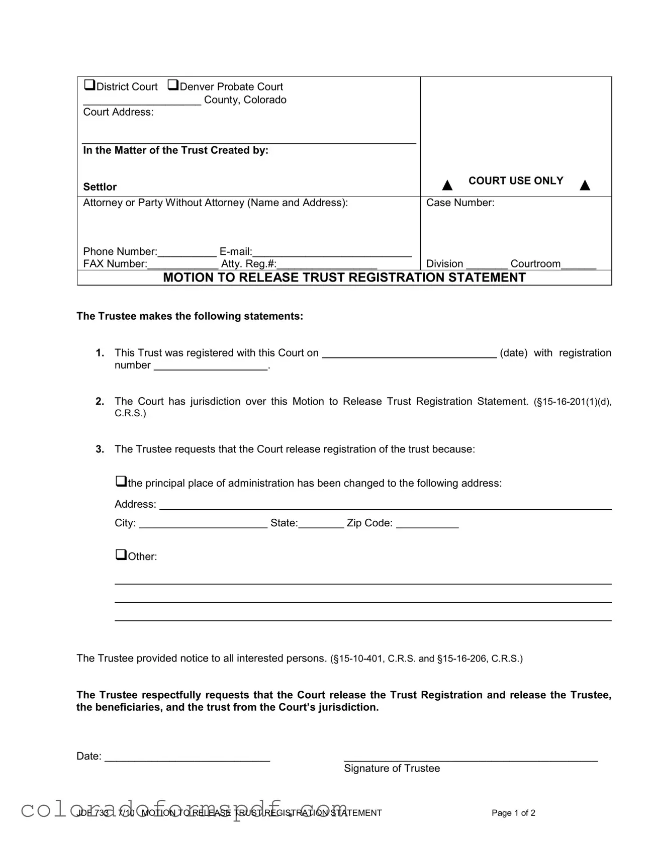 Get Jdf 733 Form