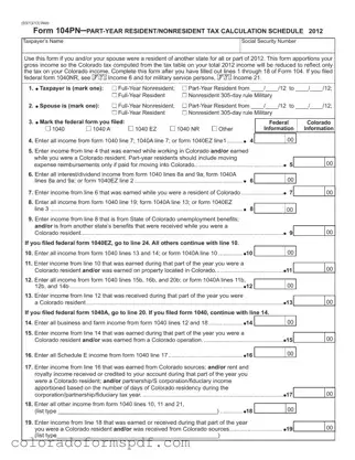 Get Colorado 104Pn Form