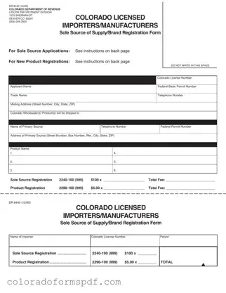 Get Colorado Dr 8440 Form
