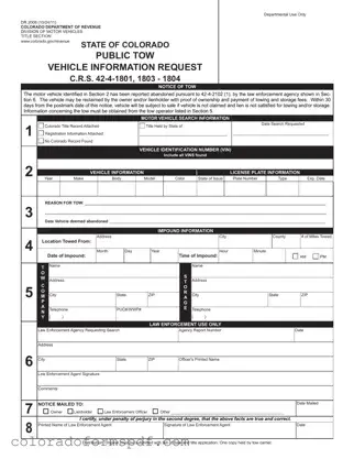 Get Colorado Dr Form