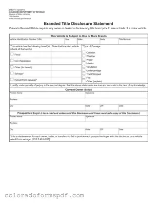 Get Dr 2710 Colorado Form